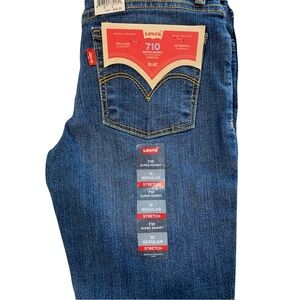Levi’s 710 Super Skinny Stretch Adjustable Waist Girl New 12 Regular